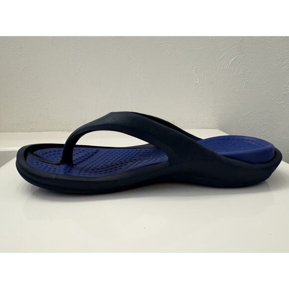 Crocs Blue Unisex Flip Flop Sandals Womens 8/Mens 6 - Picture 9 of 13